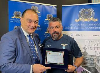 A Gattuso il Premio Eccellenza Euro Mediterraneo I giovani vanno ascoltati alla Lazio nessun alibi