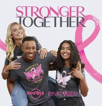 Hard Rock Cafe sostiene la prevenzione del tumore al seno durante la a edizione di PINKTOBER