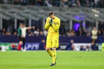 Inter papera contro il Bruges e critiche furia dei tifosi contro Josep Martinez
