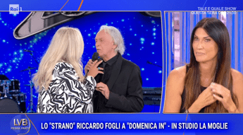 Riccardo Fogli confuso a Domenica In la moglie spiega Voleva fare il simpatico