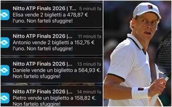 Sinner salta le Atp Finals i tifosi rivendono i biglietti No Jannik no tennis