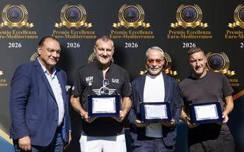Totti e Vieri ricevono premio Eccellenza Euro Mediterraneo Roma Real Madrid Gasperini giochera per vincere